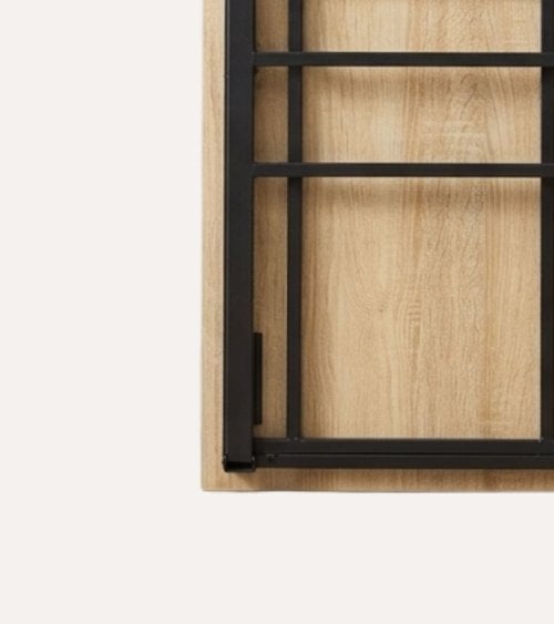 Mesa Escritorio Plegable de Madera y Metal