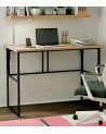 Mesa Escritorio Plegable de Madera y Metal