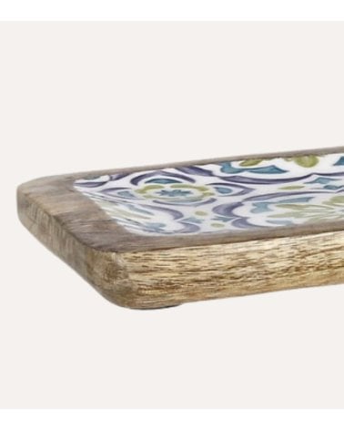 Bandeja Sintra Rectangular de Madera de Mango