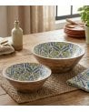 Ensaladera Sintra con Estampado de Madera de Mango