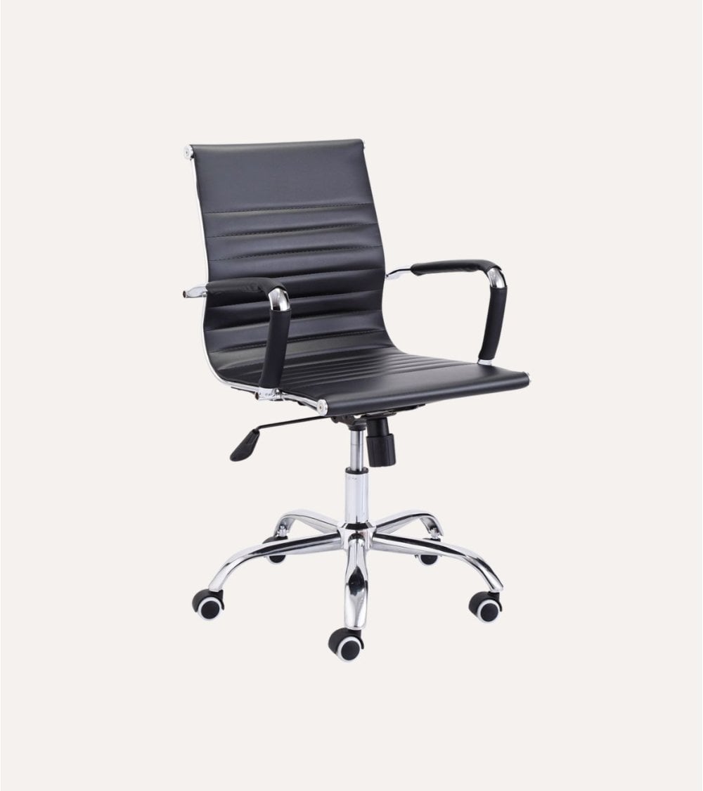 Silla Giratoria Lucy para Oficina de Polipiel