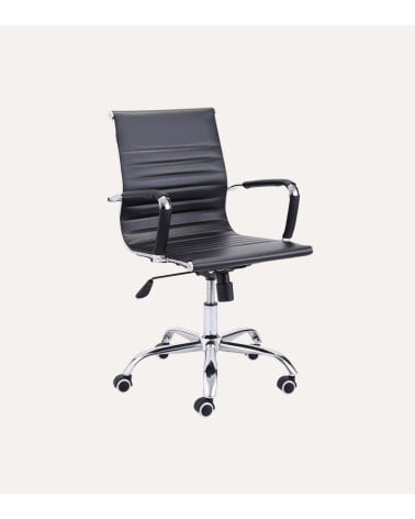 Silla Giratoria Lucy para Oficina de Polipiel