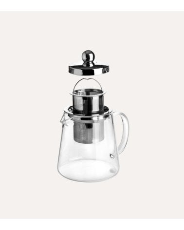 Tetera Infusion con Filtro de Acero Inox 18/10 y Borosilicato