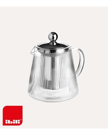 Tetera Infusino Rayas con Filtro de Acero Inox 18/10 y Borosilicato