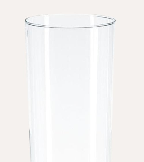 Jarrón Tubo Conico de Vidrio