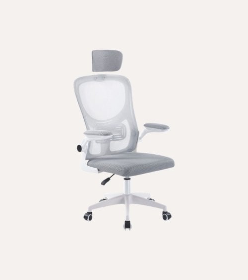 Silla Giratoria Aero con Reposacabezas y Red Transpirable