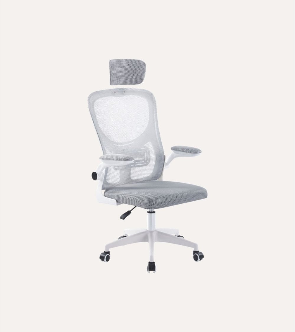 Silla Giratoria Aero con Reposacabezas y Red Transpirable