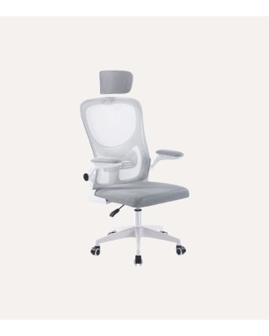 Silla Giratoria Aero con Reposacabezas y Red Transpirable