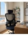 Silla Giratoria Aero con Reposacabezas y Red Transpirable