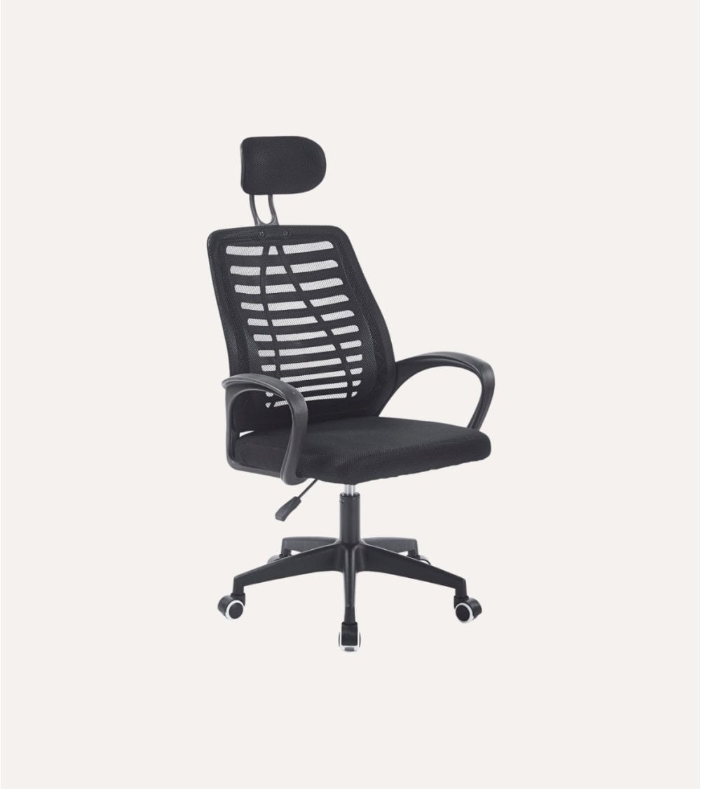 Silla Giratoria Kneck con Reposacabezas y Red Transpirable