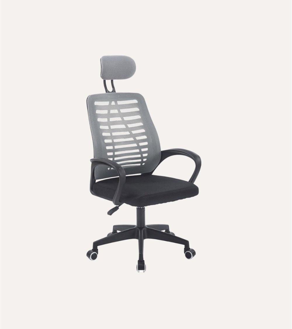 Silla Giratoria Kneck con Reposacabezas y Red Transpirable