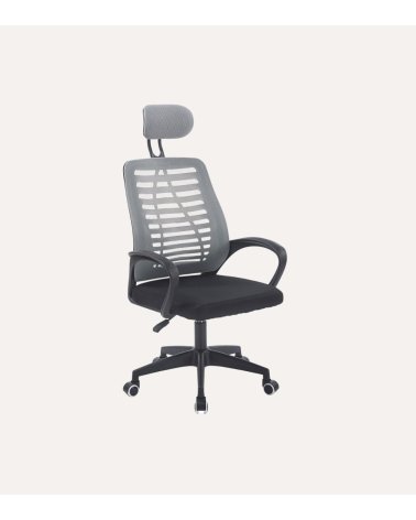 Silla Giratoria Kneck con Reposacabezas y Red Transpirable