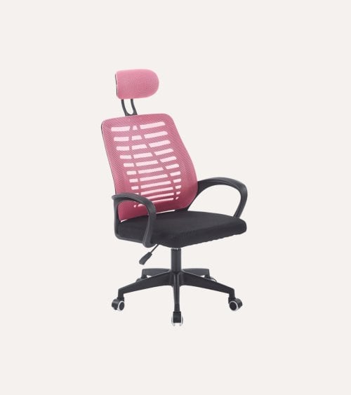 Silla Giratoria Kneck con Reposacabezas y Red Transpirable