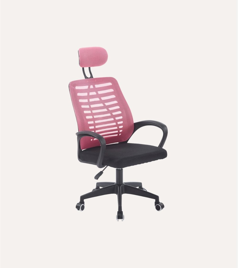 Silla Giratoria Kneck con Reposacabezas y Red Transpirable