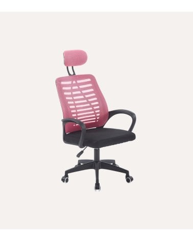 Silla Giratoria Kneck con Reposacabezas y Red Transpirable