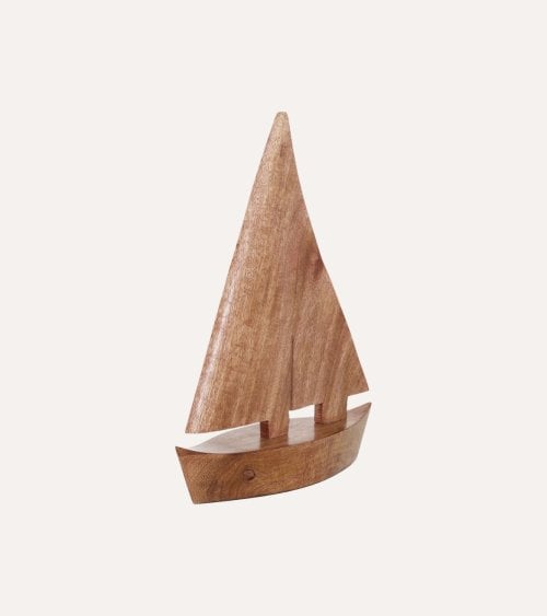 Barco Decorativo Océa de Madera de Mango