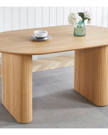 Mesa de Comedor Pietra Oval Extensible de MDF