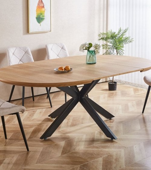 Mesa de Comedor Cross Extensible de MDF