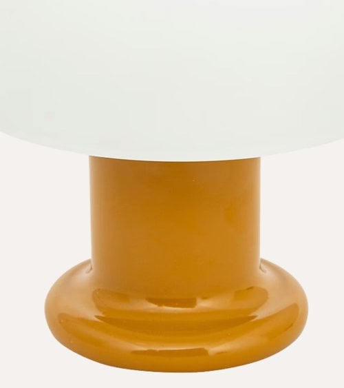 Lámpara de mesa Rick de Acero y Vidrio