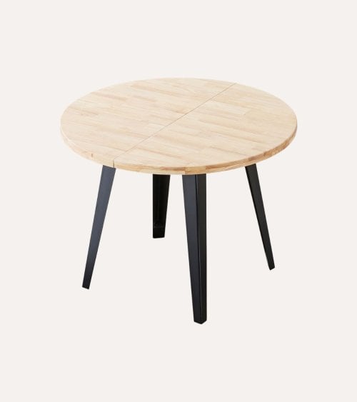 Mesa de Comedor Berg-E Extensible de Madera de Roble