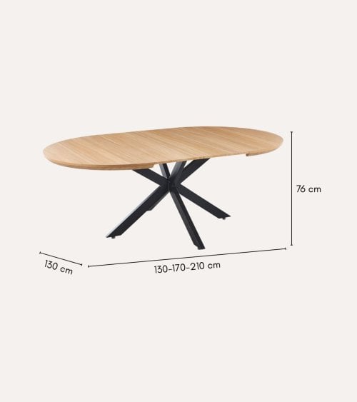 Mesa de Comedor Cross Extensible de MDF