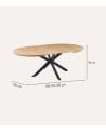 Mesa de Comedor Cross Extensible de MDF