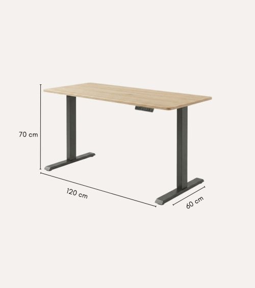 Escritorio Motorizado de Madera y Metal