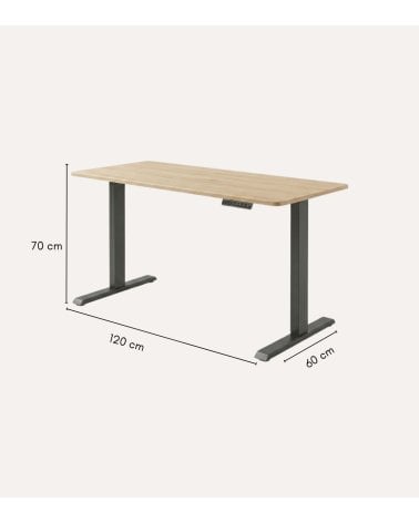 Escritorio Motorizado de Madera y Metal
