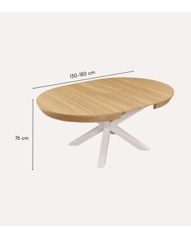 Mesa de Comedor Bradley Extensible de MDF