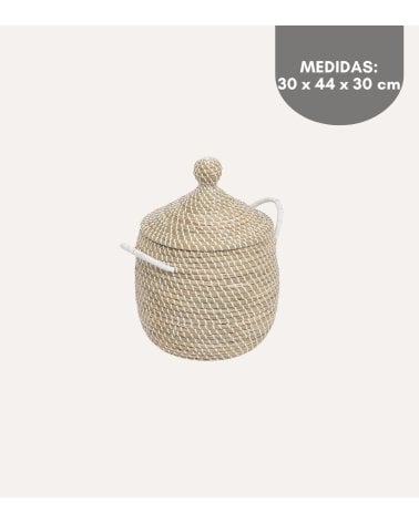 Cesta Redonda Soleya de Fibra Vegetal