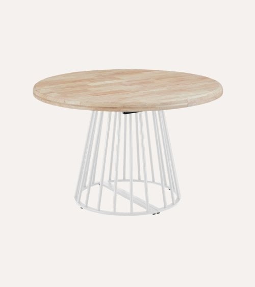 Mesa de Comedor Brad Extensible de Madera de Roble