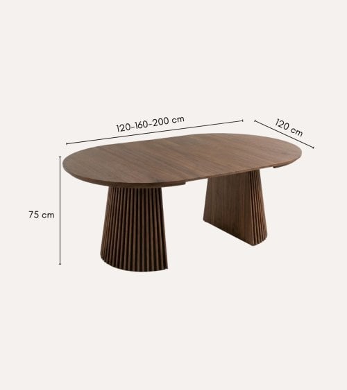 Mesa de Comedor Keanu Extensible de MDF