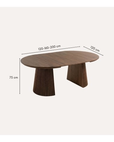 Mesa de Comedor Keanu Extensible de MDF