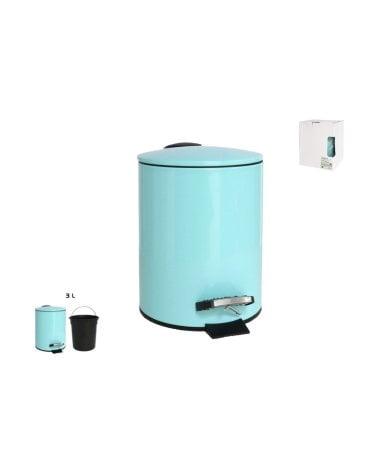 Cubo de Baño Metálico 5L con Pedal