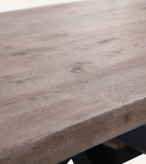 Mesa de Comedor Xena Fija Rectangular de Madera de Roble