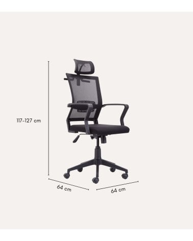 Silla de Oficina Winner Giratoria con Red Traspirable