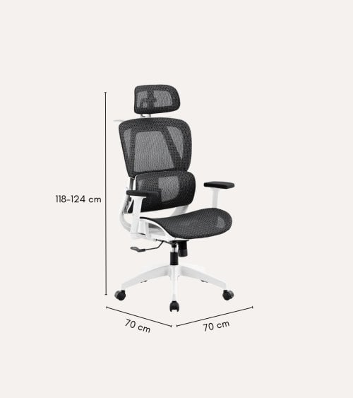 Silla de Oficina Ergo Giratoria con Red Traspirable