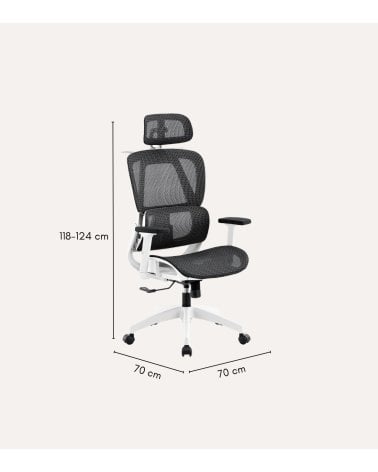 Silla de Oficina Ergo Giratoria con Red Traspirable