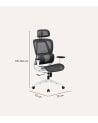 Silla de Oficina Ergo Giratoria con Red Traspirable