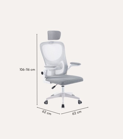 Silla de Oficina Aero Giratoria con Reposacabezas y Red Transpirable