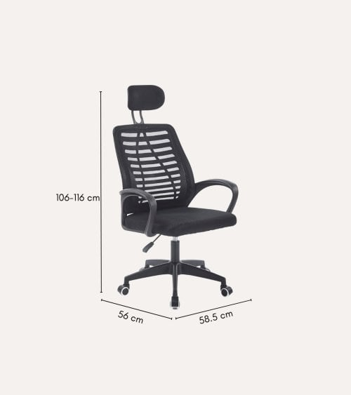 Silla de Oficina Kneck Giratoria con Reposacabezas y Red Transpirable