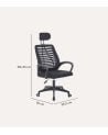 Silla de Oficina Kneck Giratoria con Reposacabezas y Red Transpirable