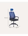 Silla de Oficina Kneck Giratoria con Reposacabezas y Red Transpirable