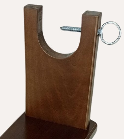 Jamonero Premium con Cuchillo de Madera y Acero Inoxidable