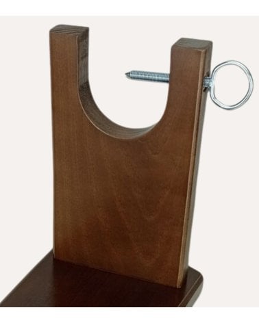 Jamonero Premium con Cuchillo de Madera y Acero Inoxidable