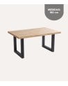 Mesa de Comedor Loft fija Rectangular de Madera de Roble
