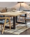 Mesa de Comedor Loft fija Rectangular de Madera de Roble