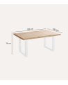 Mesa de Comedor Loft fija Rectangular de Madera de Roble