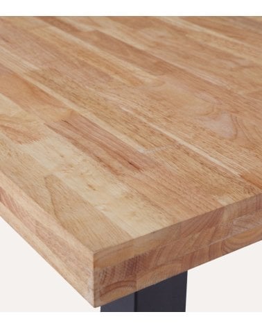 Mesa de Comedor Loft fija Rectangular de Madera de Roble