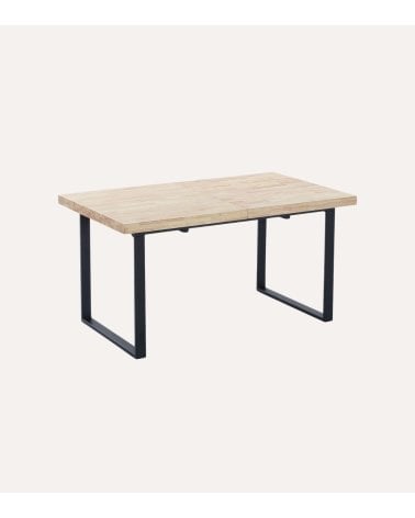 Mesa de Comedor Natural Extensible de Madera de Roble